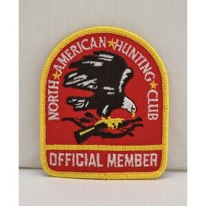 North American Hunting Club Official Member Patch - Rifle Eagle Bow & Arrows